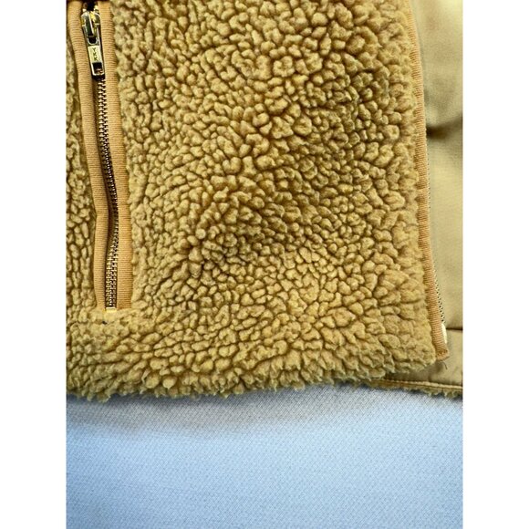 J. Crew Womens Sherpa Fleece Vest XXS Tan Cozy Outerwear - Picture 5 of 10